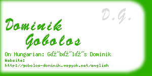 dominik gobolos business card