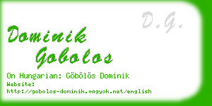 dominik gobolos business card